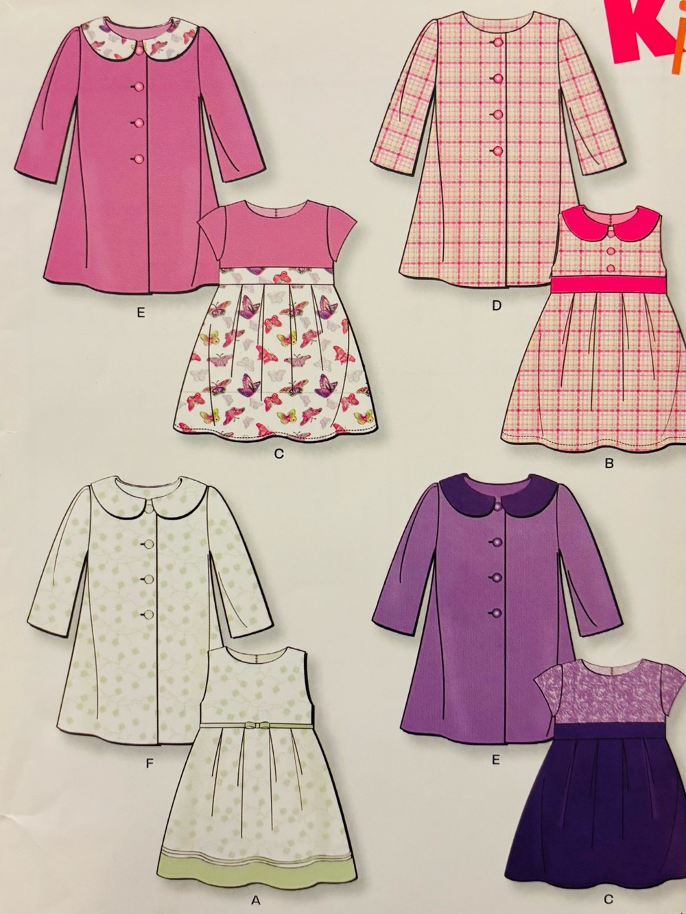 New Look 6927 Toddlers Jacket and Dress set  Uncut Girls Sizes 1/2-4